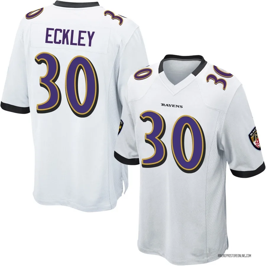 Ryan Eckley Baltimore Ravens Youth Game Nike Jersey - White