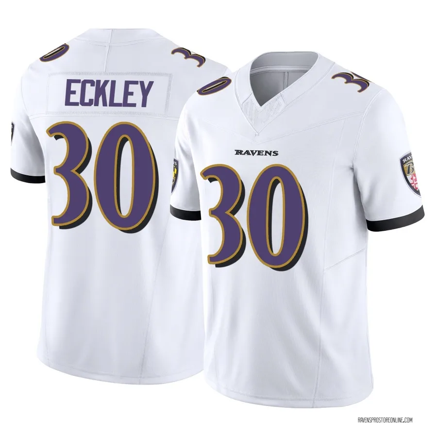 Ryan Eckley Baltimore Ravens Youth Limited Vapor F.U.S.E. Nike Jersey - White