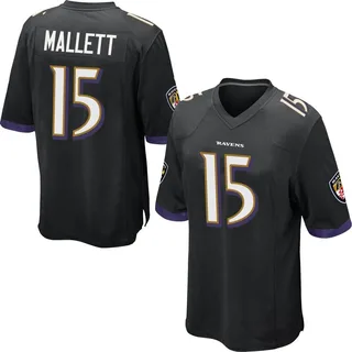 Ryan Mallett Baltimore Ravens Men's Game Jersey - Black