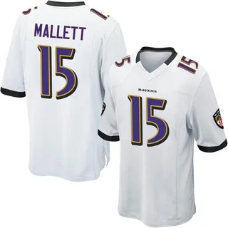 Ryan Mallett Baltimore Ravens Men's Game Nike Jersey - White