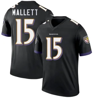 Ryan Mallett Baltimore Ravens Men's Legend Nike Jersey - Black