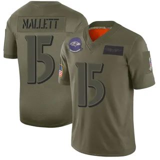 Ryan Mallett Baltimore Ravens Men's Limited 2019 Salute to Service Nike Jersey - Camo