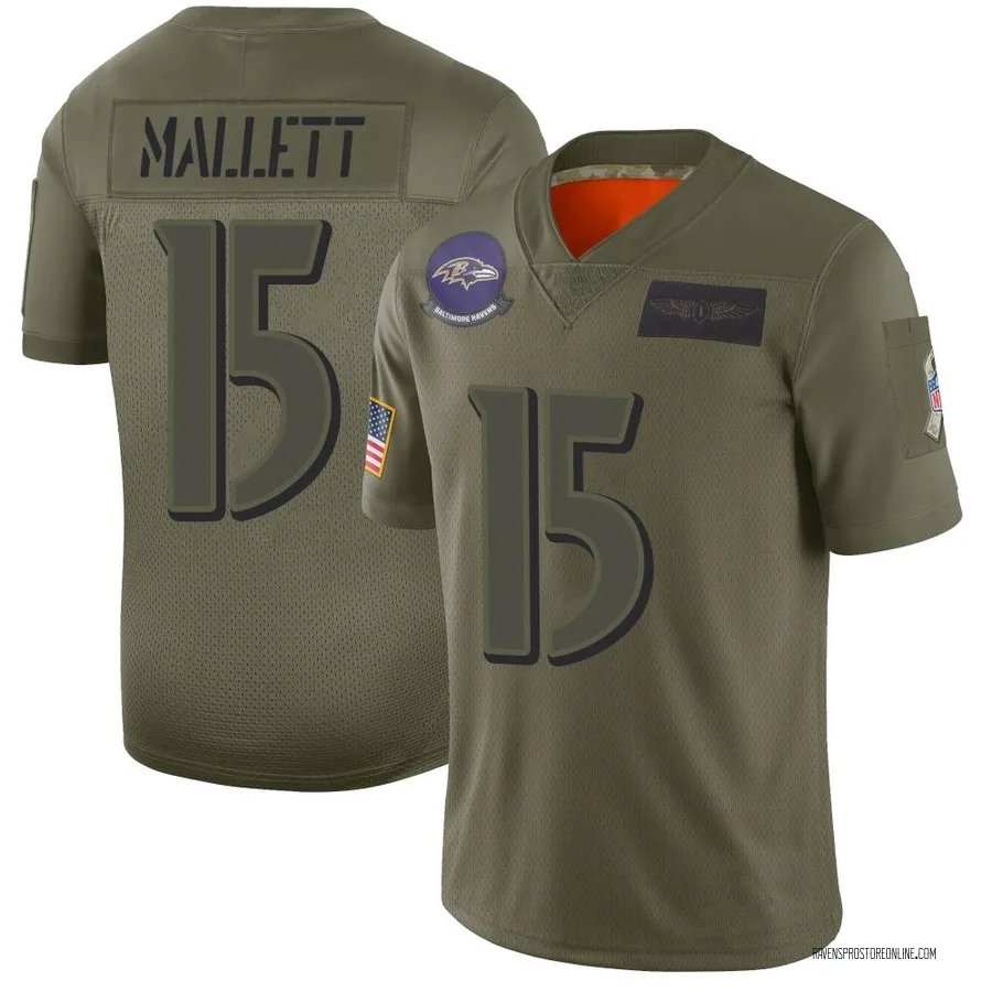 Ryan Mallett Baltimore Ravens Men's Limited 2019 Salute to Service Nike Jersey - Camo