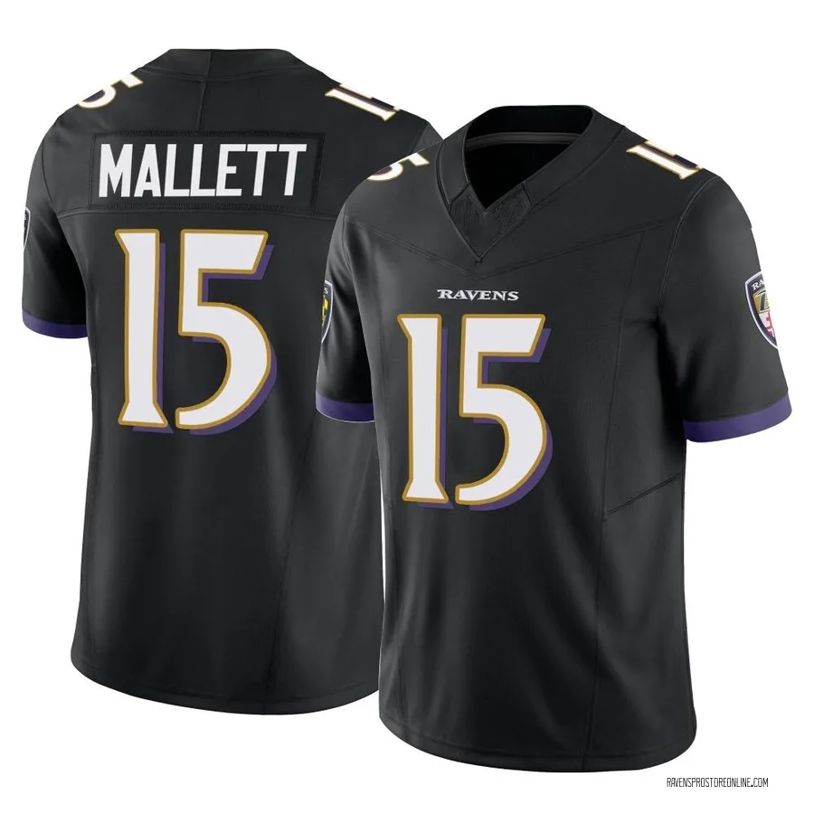 Ryan Mallett Baltimore Ravens Men's Limited Vapor F.U.S.E. Nike Jersey - Black