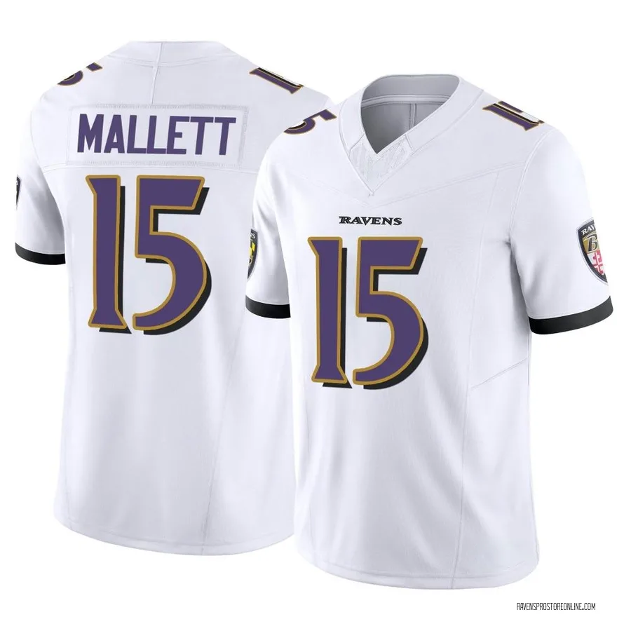 Ryan Mallett Baltimore Ravens Men's Limited Vapor F.U.S.E. Nike Jersey - White