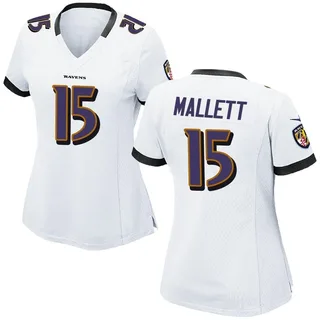 Ryan Mallett Baltimore Ravens Women's Game Nike Jersey - White