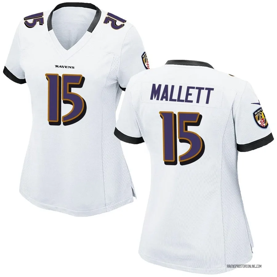 Ryan Mallett Baltimore Ravens Women's Game Nike Jersey - White