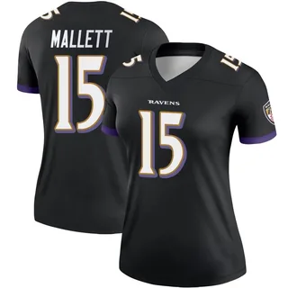 Ryan Mallett Baltimore Ravens Women's Legend Nike Jersey - Black