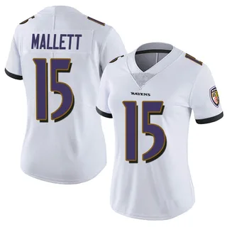 Ryan Mallett Baltimore Ravens Women's Limited Vapor Untouchable Nike Jersey - White