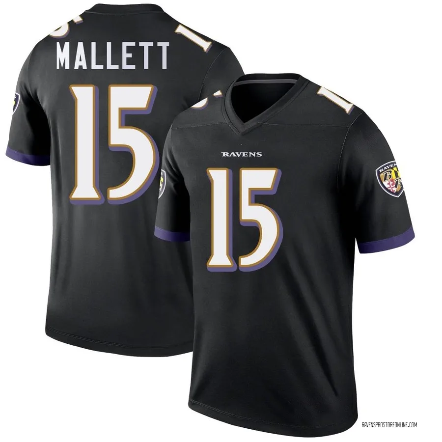 Ryan Mallett Baltimore Ravens Youth Legend Nike Jersey - Black