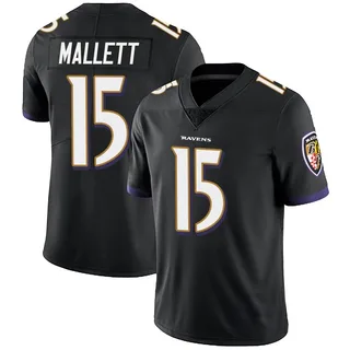 Ryan Mallett Baltimore Ravens Youth Limited Alternate Vapor Untouchable Nike Jersey - Black
