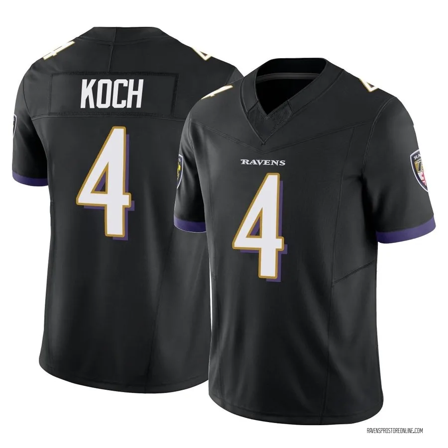 Sam Koch Baltimore Ravens Men's Limited Vapor F.U.S.E. Nike Jersey - Black