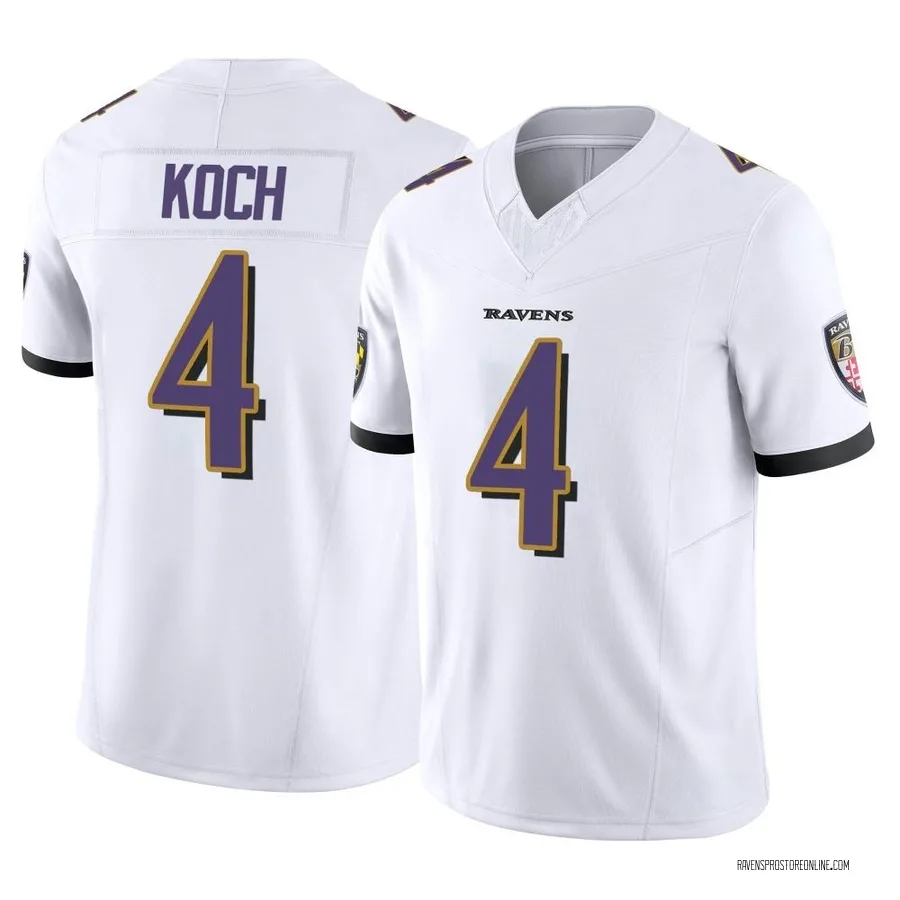 Sam Koch Baltimore Ravens Men's Limited Vapor F.U.S.E. Nike Jersey - White