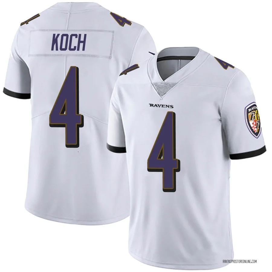 Sam Koch Baltimore Ravens Men's Limited Vapor Untouchable Nike Jersey - White