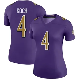 Sam Koch Baltimore Ravens Women's Color Rush Legend Nike Jersey - Purple