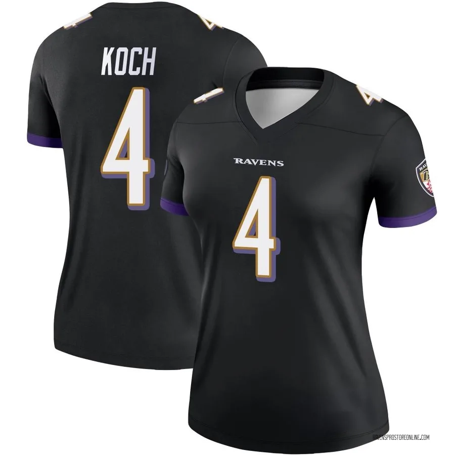 Sam Koch Baltimore Ravens Women's Legend Nike Jersey - Black