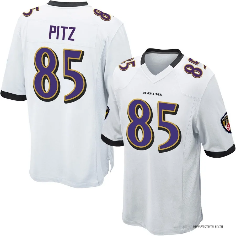 Sam Pitz Baltimore Ravens Men's Game Nike Jersey - White