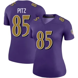 Sam Pitz Baltimore Ravens Women's Color Rush Legend Nike Jersey - Purple