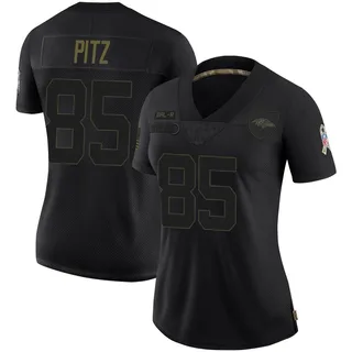Sam Pitz Baltimore Ravens Women's Limited 2020 Salute To Service Nike Jersey - Black