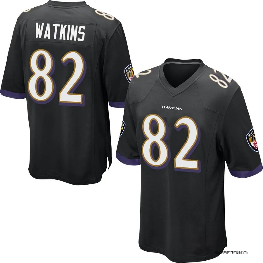 Sammy Watkins Baltimore Ravens Men's Game Nike Jersey - Black