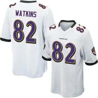 Sammy Watkins Baltimore Ravens Men's Game Nike Jersey - White