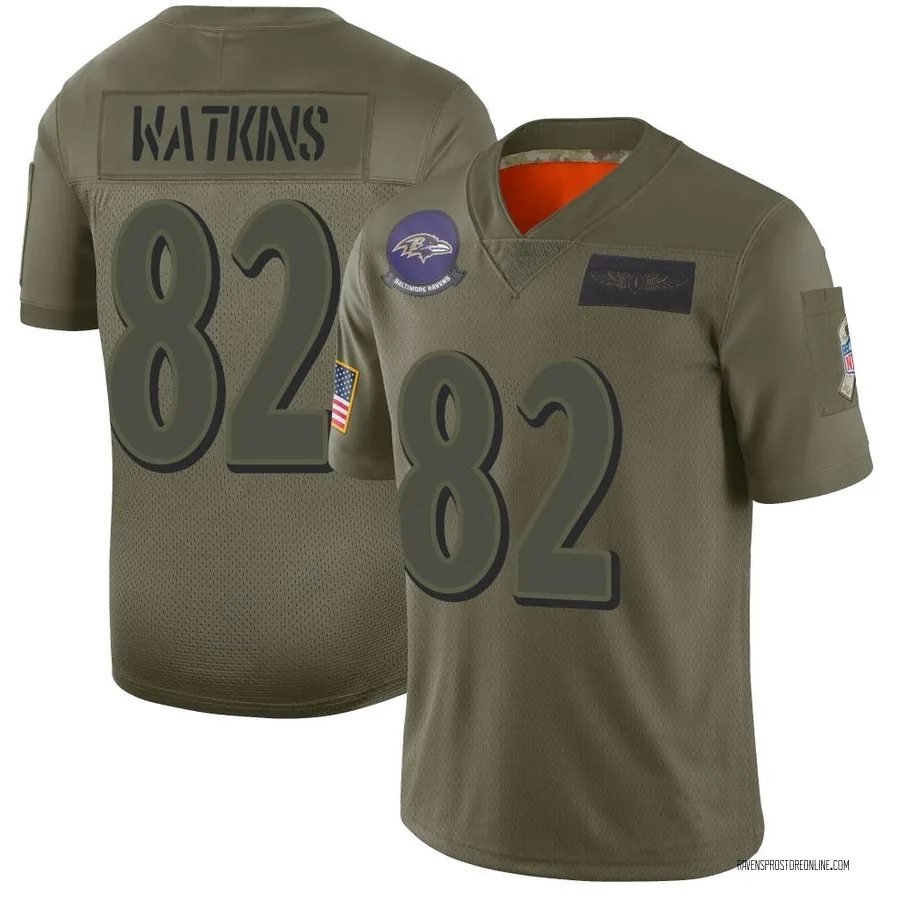 Sammy Watkins Baltimore Ravens Men's Limited 2019 Salute to Service Nike Jersey - Camo