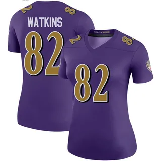 Sammy Watkins Baltimore Ravens Women's Color Rush Legend Nike Jersey - Purple