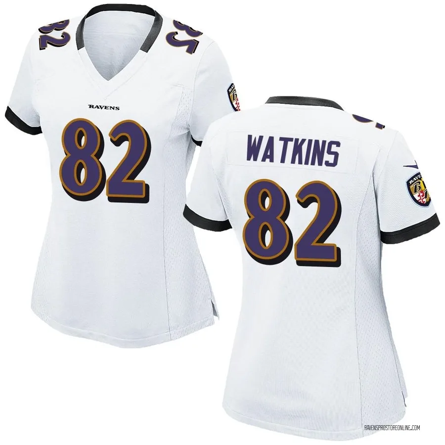Sammy Watkins Baltimore Ravens Women's Game Nike Jersey - White