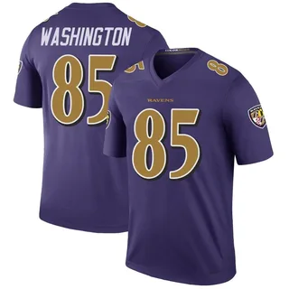 Scotty Washington Baltimore Ravens Men's Color Rush Legend Nike Jersey - Purple