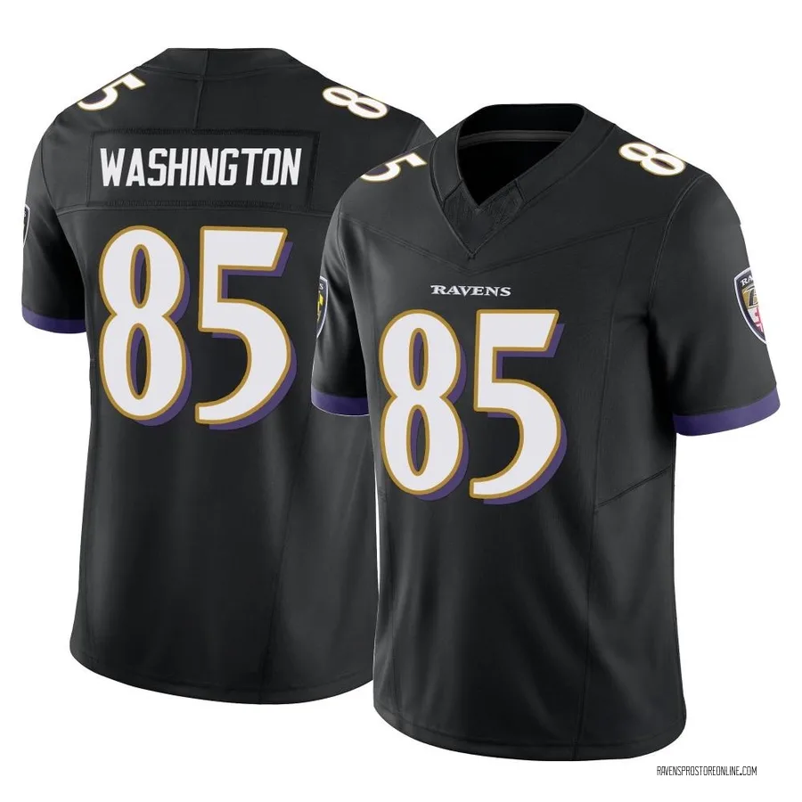 Scotty Washington Baltimore Ravens Men's Limited Vapor F.U.S.E. Nike Jersey - Black