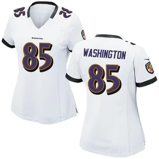 Scotty Washington Baltimore Ravens Women's Game Nike Jersey - White