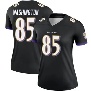 Scotty Washington Baltimore Ravens Women's Legend Nike Jersey - Black