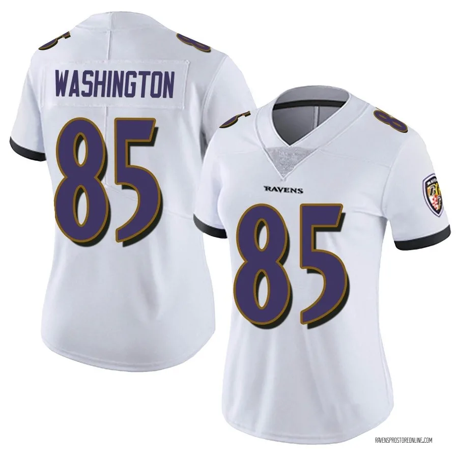 Scotty Washington Baltimore Ravens Women's Limited Vapor Untouchable Nike Jersey - White