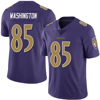 Scotty Washington Baltimore Ravens Youth Limited Team Color Vapor Untouchable Nike Jersey - Purple