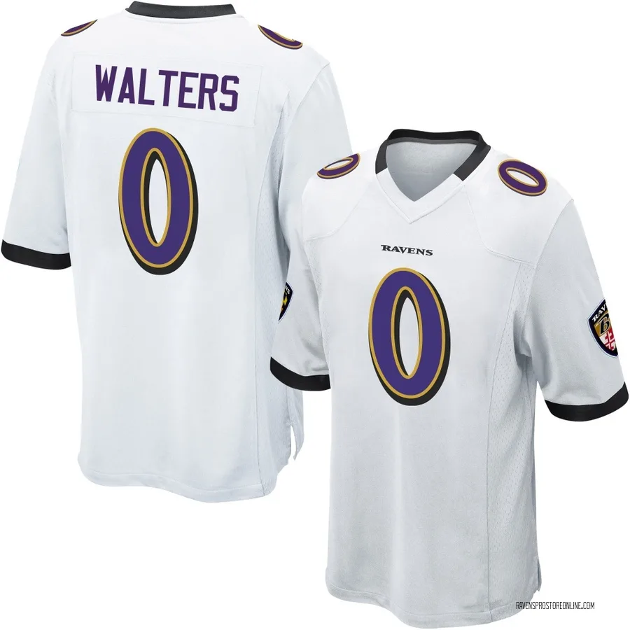 Silas Walters Baltimore Ravens Men's Game Nike Jersey - White