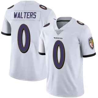 Silas Walters Baltimore Ravens Men's Limited Vapor Untouchable Nike Jersey - White