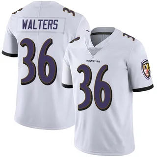 Silas Walters Baltimore Ravens Men's Limited Vapor Untouchable Nike Jersey - White