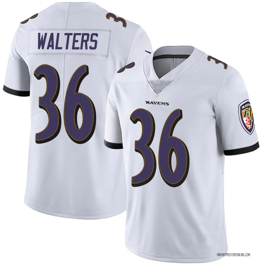 Silas Walters Baltimore Ravens Men's Limited Vapor Untouchable Nike Jersey - White