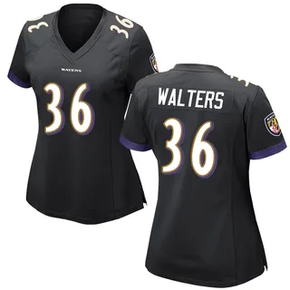 Silas Walters Baltimore Ravens Women's Game Nike Jersey - Black