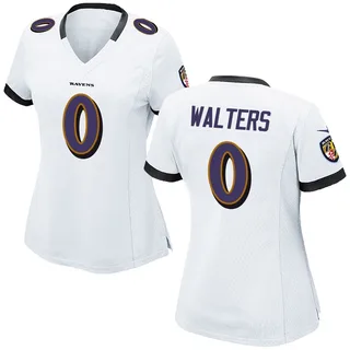 Silas Walters Baltimore Ravens Women's Game Nike Jersey - White