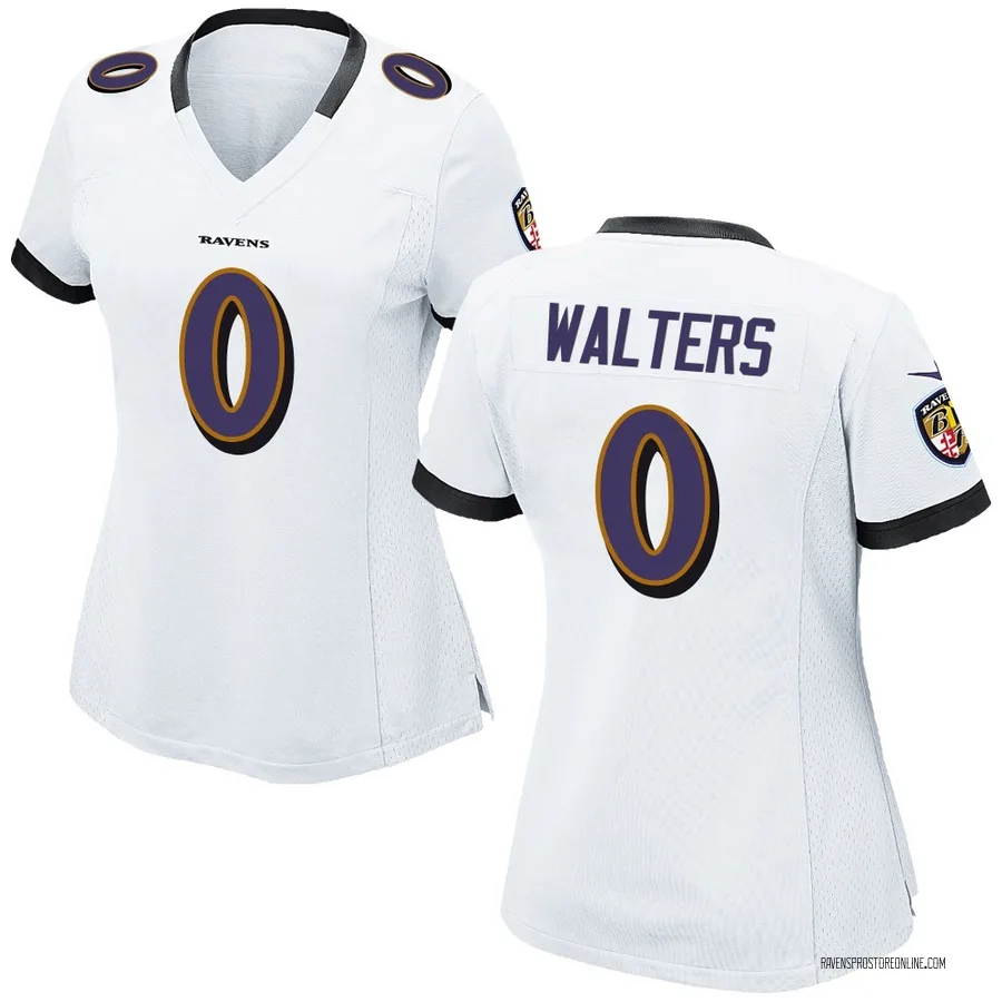 Silas Walters Baltimore Ravens Women's Game Nike Jersey - White
