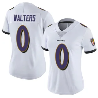 Silas Walters Baltimore Ravens Women's Limited Vapor Untouchable Nike Jersey - White