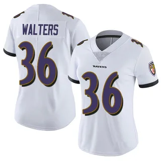 Silas Walters Baltimore Ravens Women's Limited Vapor Untouchable Nike Jersey - White