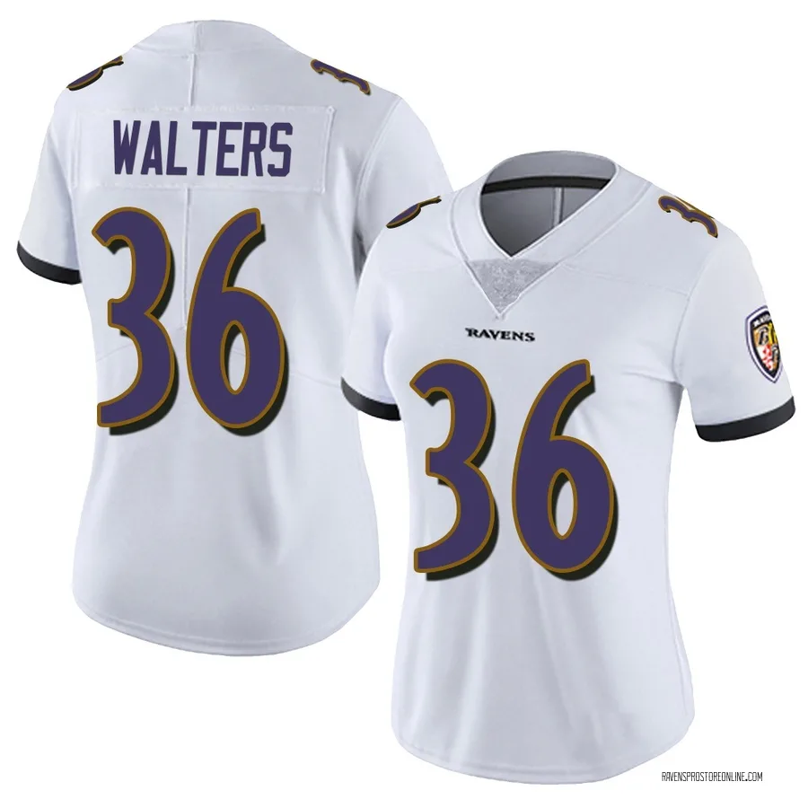 Silas Walters Baltimore Ravens Women's Limited Vapor Untouchable Nike Jersey - White