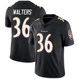 Silas Walters Baltimore Ravens Youth Limited Alternate Vapor Untouchable Nike Jersey - Black