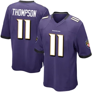 Skylar Thompson Baltimore Ravens Youth Game Team Color Nike Jersey - Purple