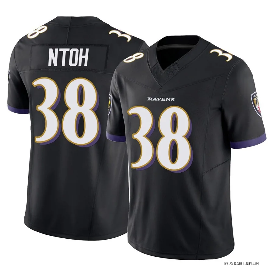 Sone Ntoh Baltimore Ravens Men's Limited Vapor F.U.S.E. Nike Jersey - Black