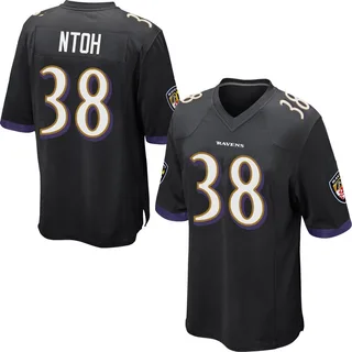 Sone Ntoh Baltimore Ravens Youth Game Nike Jersey - Black