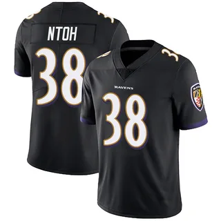 Sone Ntoh Baltimore Ravens Youth Limited Alternate Vapor Untouchable Nike Jersey - Black