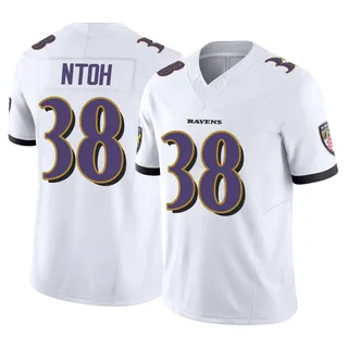Sone Ntoh Baltimore Ravens Youth Limited Vapor F.U.S.E. Nike Jersey - White